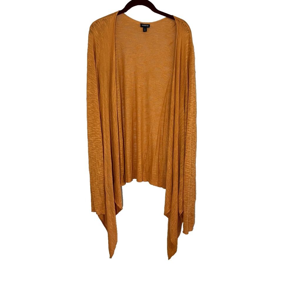 Torrid Neutral Knit Sweater Cardigan 5X Brown Boho Indie Folk Peasant Festival